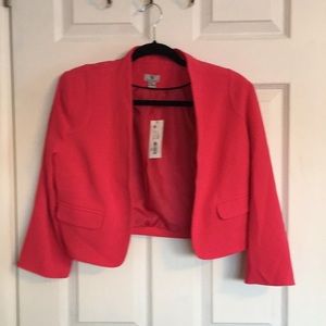 Pink cropped blazer